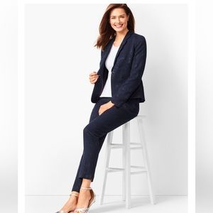 🆕 RSVP by Talbots Navy Matelasse Blazer Size 14P